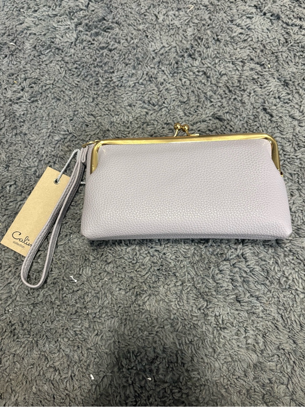 NWT Calin Collection purple wallet with removable coin pouch